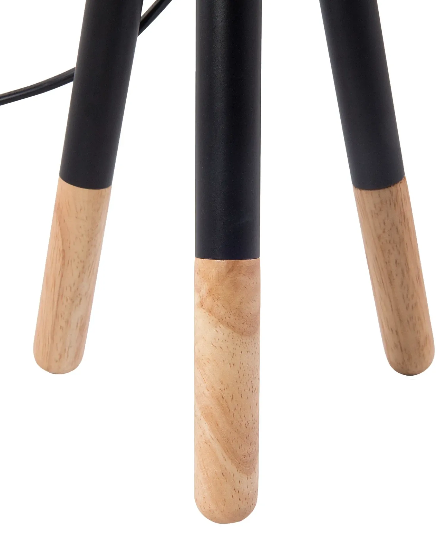 Set di 2 lampade da tavolo TOBOL Legno di frassino Nero