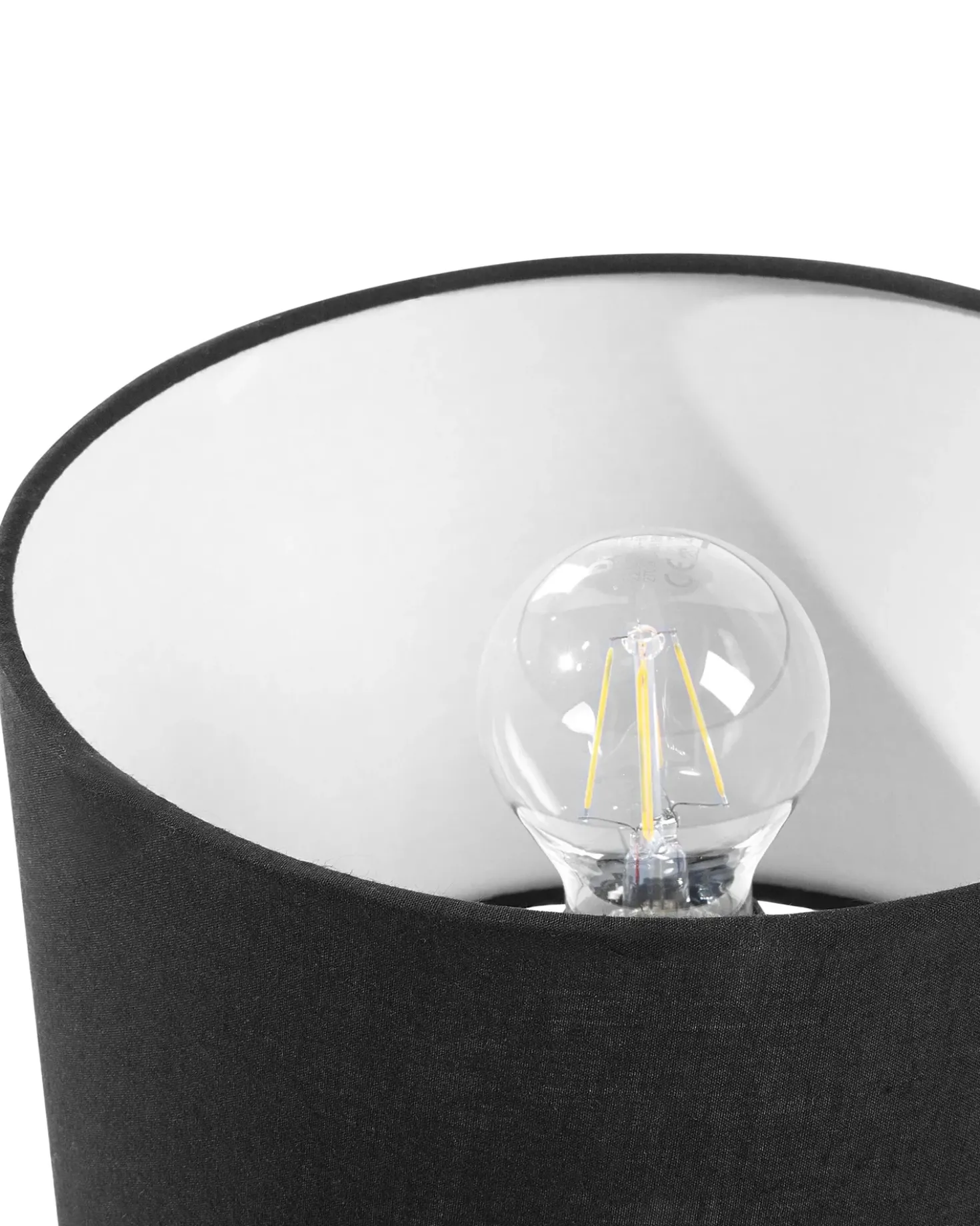 Set di 2 lampade da tavolo TOBOL Legno di frassino Nero