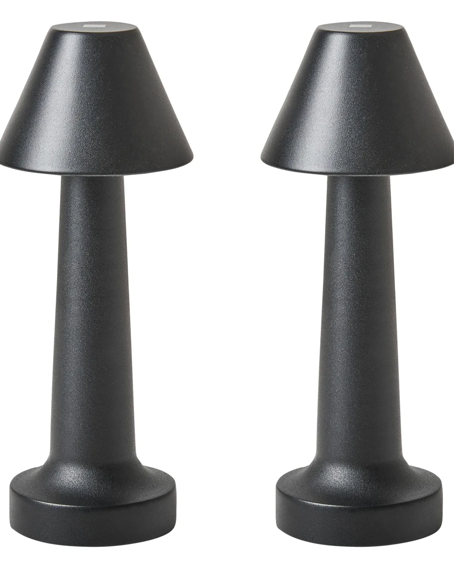 Set di 2 lampade da tavolo a LED senza fili JOANES con dimmer Metallo Nero