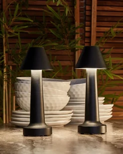 Set di 2 lampade da tavolo a LED senza fili JOANES con dimmer Metallo Nero