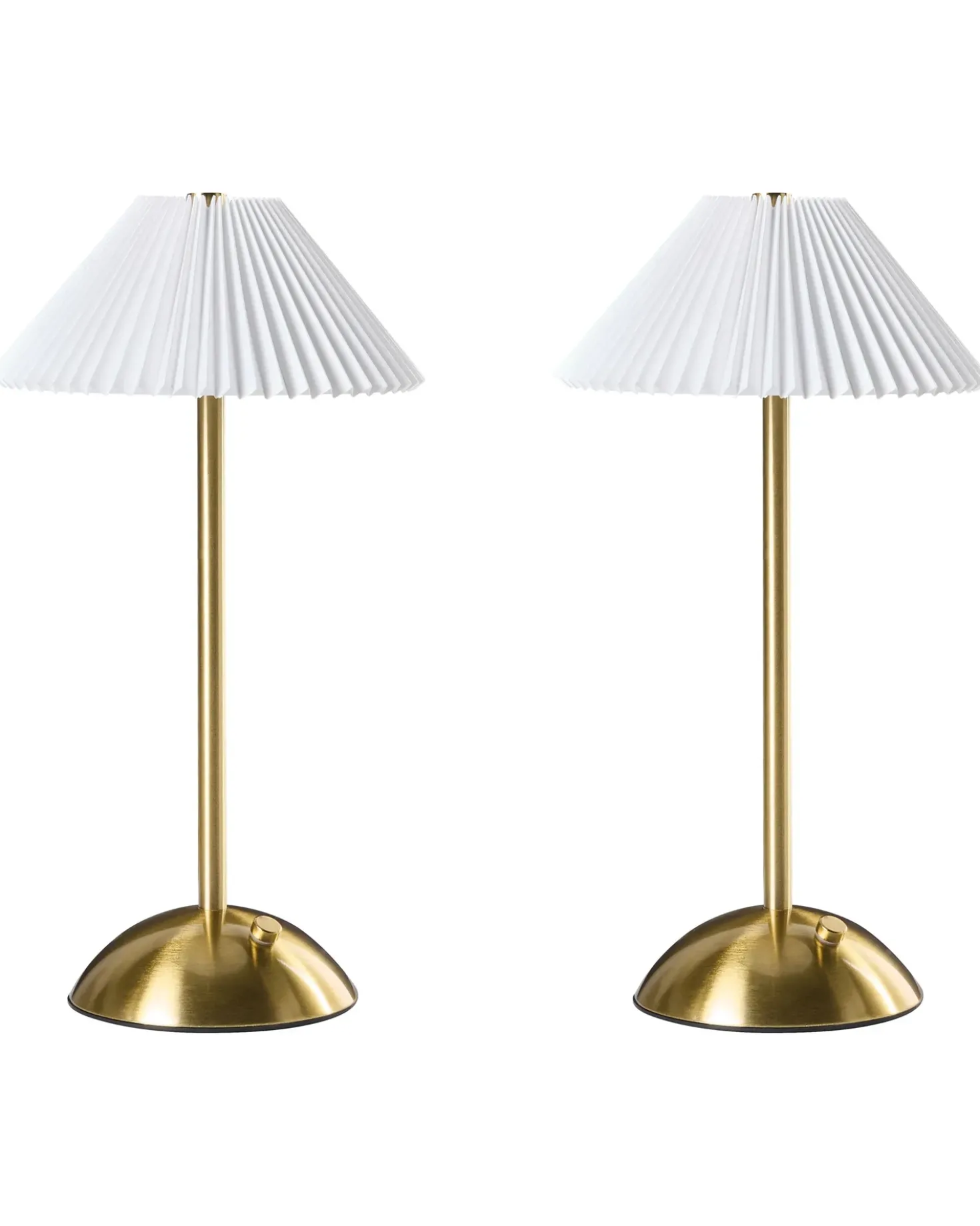 Set di 2 lampade da tavolo a LED senza fili RUBA con dimmer Metallo Oro