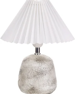 Set di 2 lampade da tavolo ZEYI Ceramica Bianco
