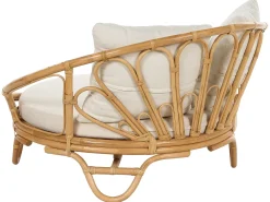 Set di 2 lettini da giardino ROSSANO Rattan Naturale