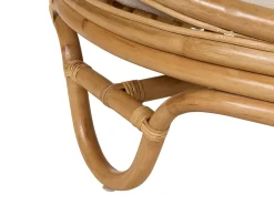 Set di 2 lettini da giardino ROSSANO Rattan Naturale