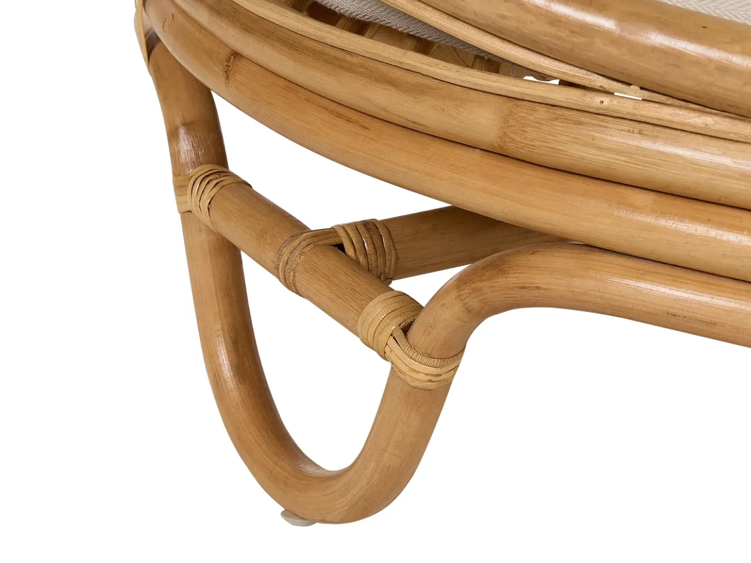Set di 2 lettini da giardino ROSSANO Rattan Naturale