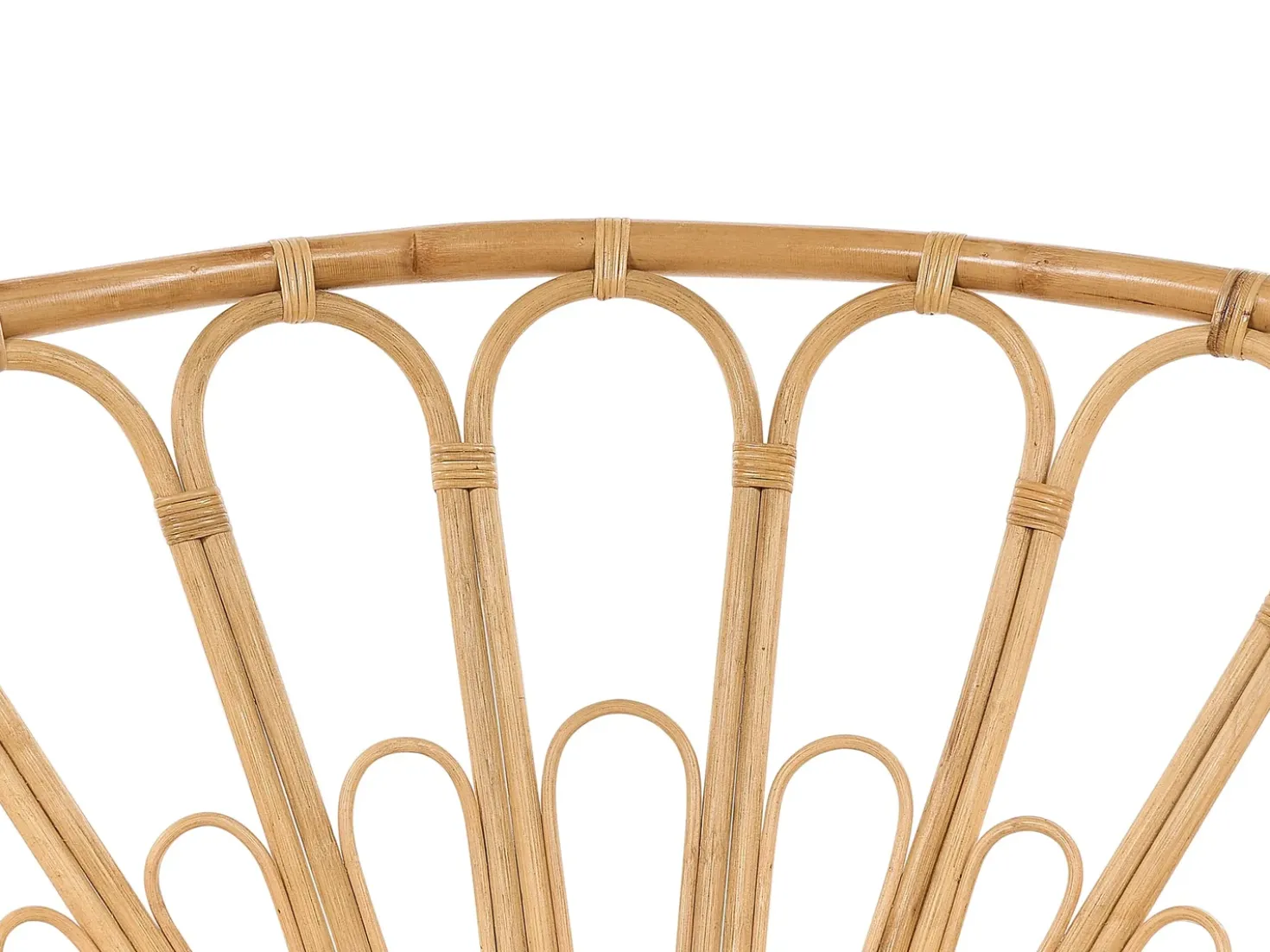 Set di 2 lettini da giardino ROSSANO Rattan Naturale