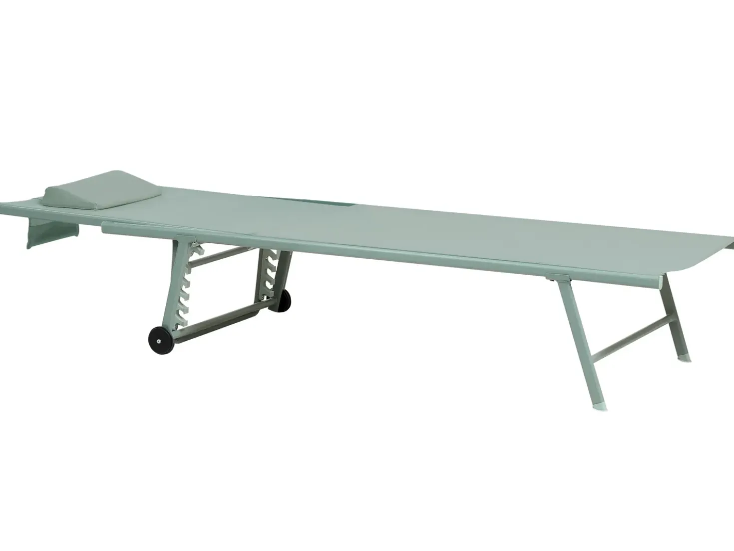 Set di 2 Lettini Prendisole SORONI Metallo Verde chiaro