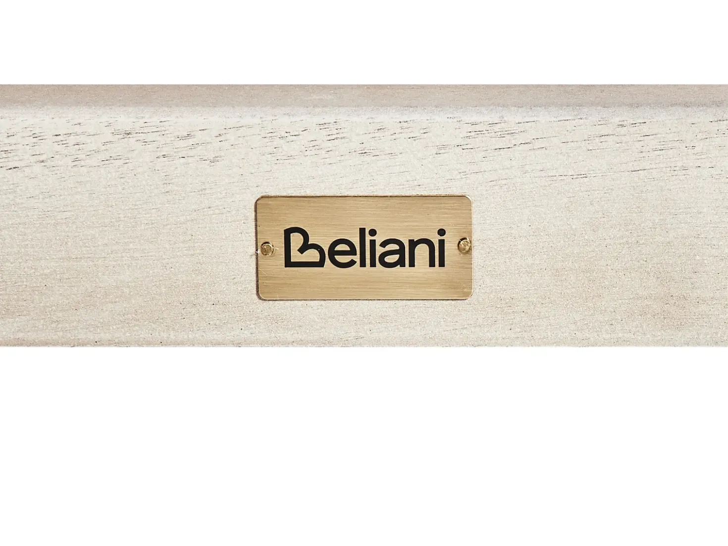 Set di 2 Lettini Prendisole con Cuscini AZZANELLO Legno d'acacia Bianco sporco