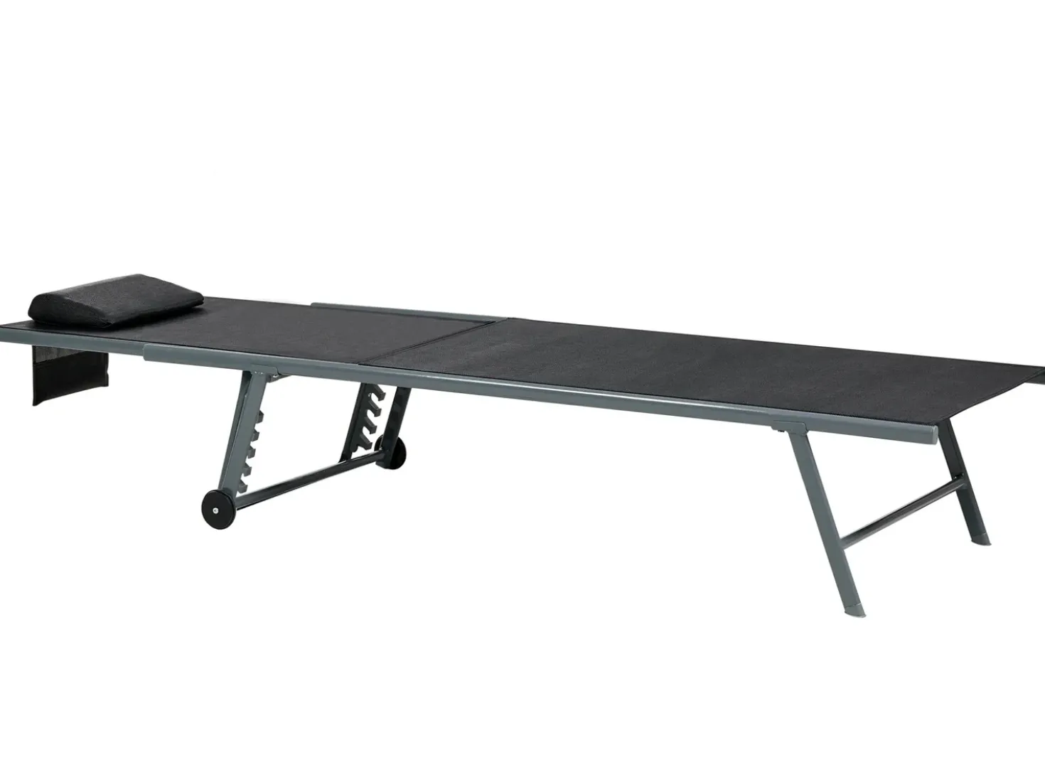 Set di 2 Lettini Prendisole SORONI Metallo Nero