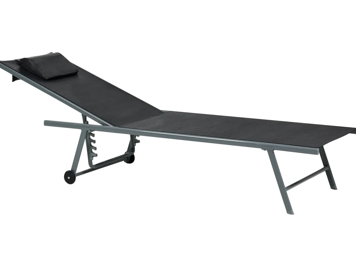 Set di 2 Lettini Prendisole SORONI Metallo Nero