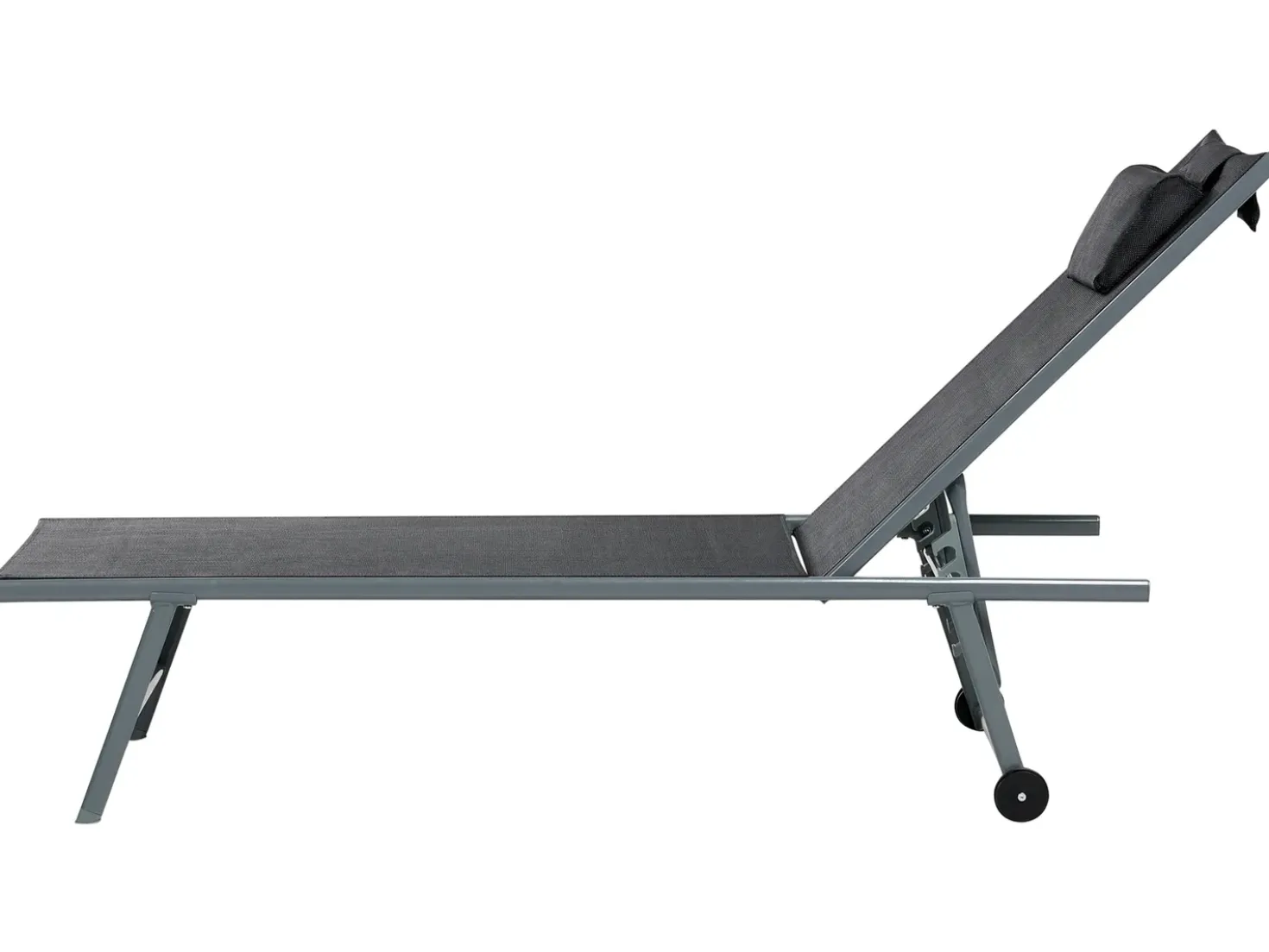 Set di 2 Lettini Prendisole SORONI Metallo Nero