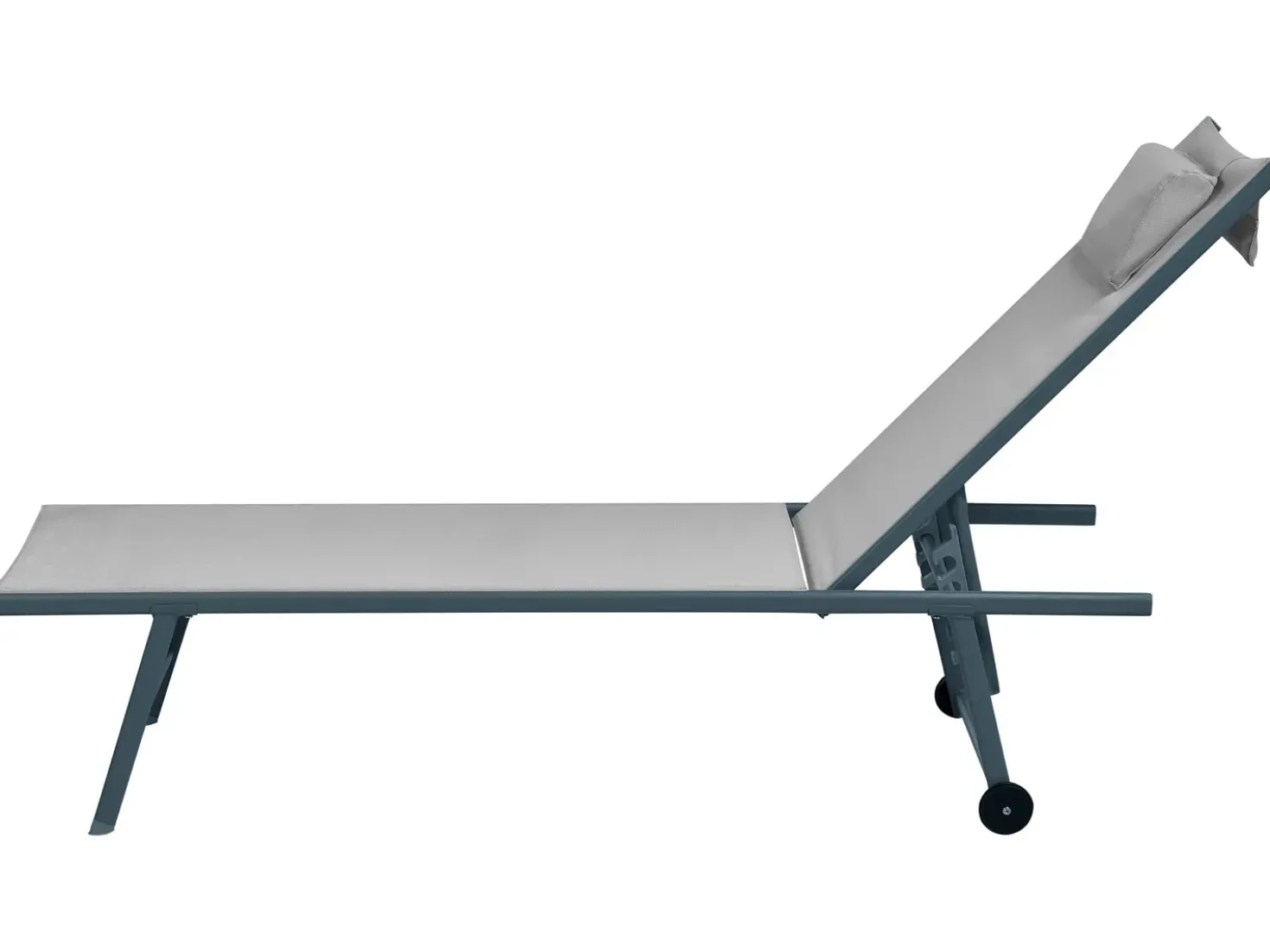 Set di 2 Lettini Prendisole SORONI Metallo Grigio chiaro