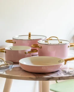Set di 7 padelle ELITE PRO Rosa pastello