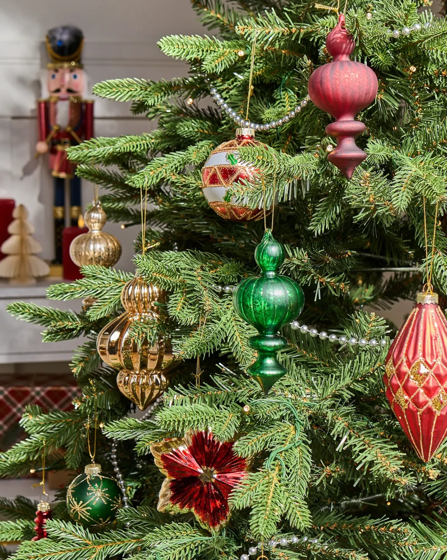 Set di 70 palline decorative TWINKLE Vetro Rosso/Verde