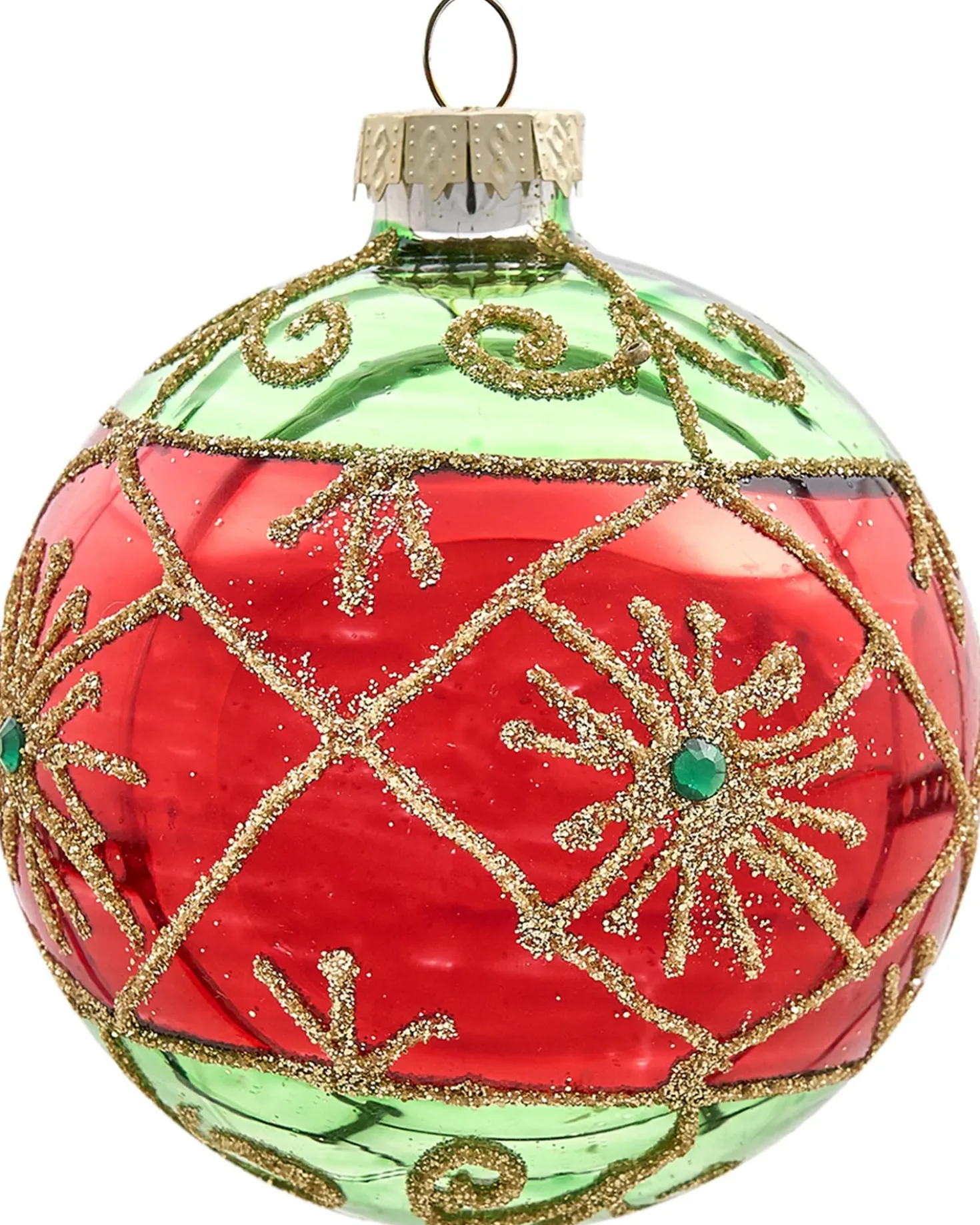 Set di 70 palline decorative TWINKLE Vetro Rosso/Verde