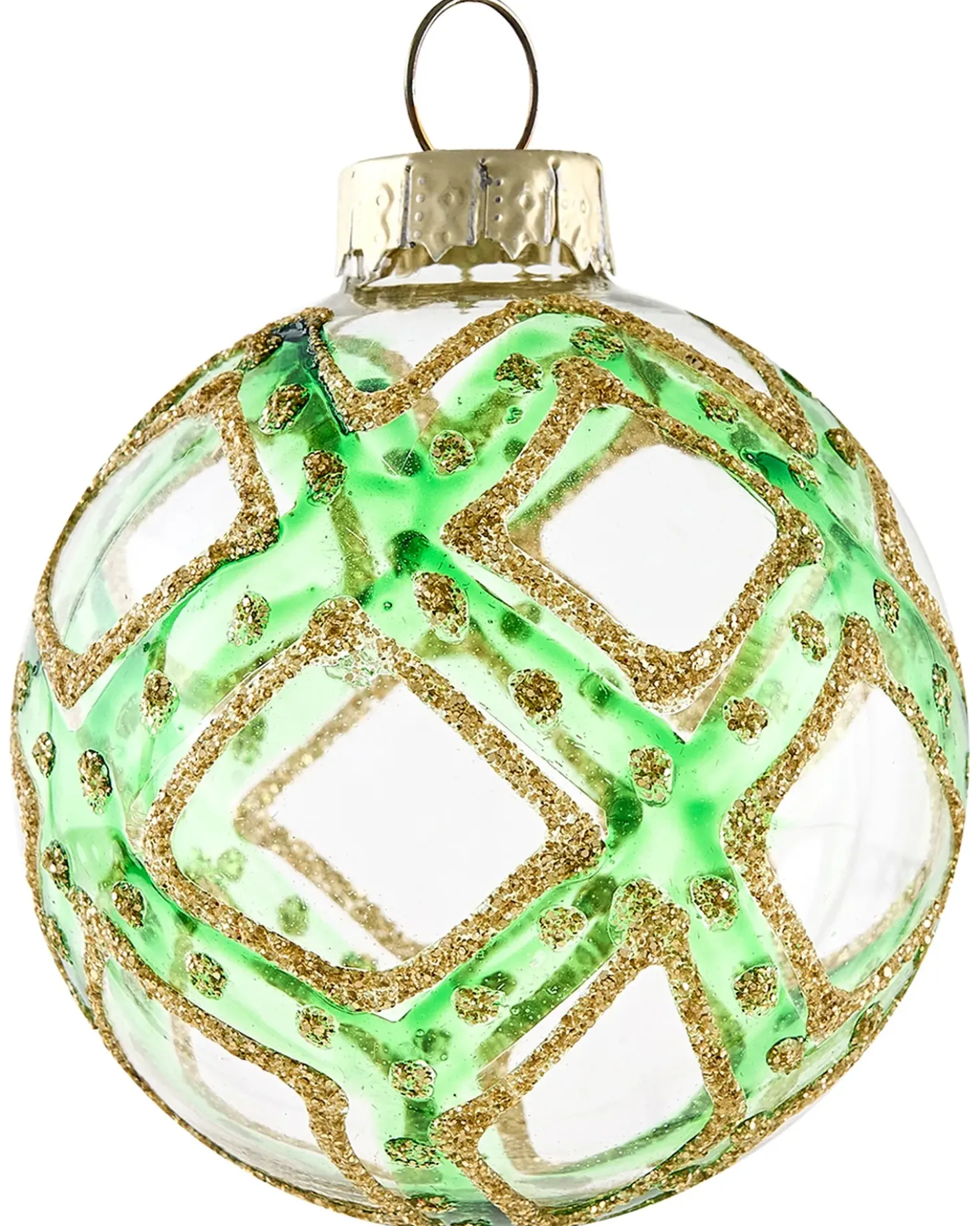 Set di 70 palline decorative TWINKLE Vetro Rosso/Verde