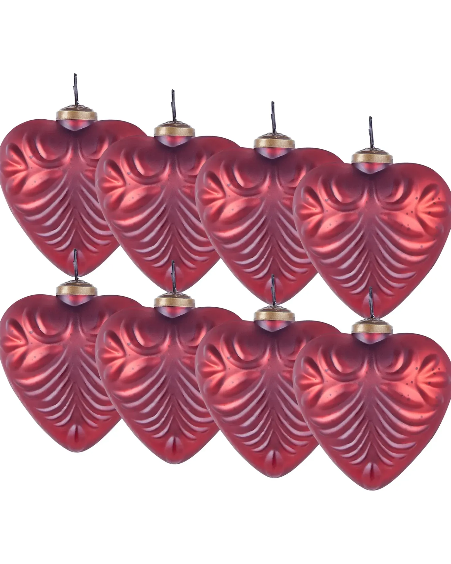 Set di 8 palline decorative FERIABLE Vetro Rosso