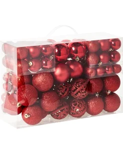 Set di 100 palline decorative VANERN Rosso