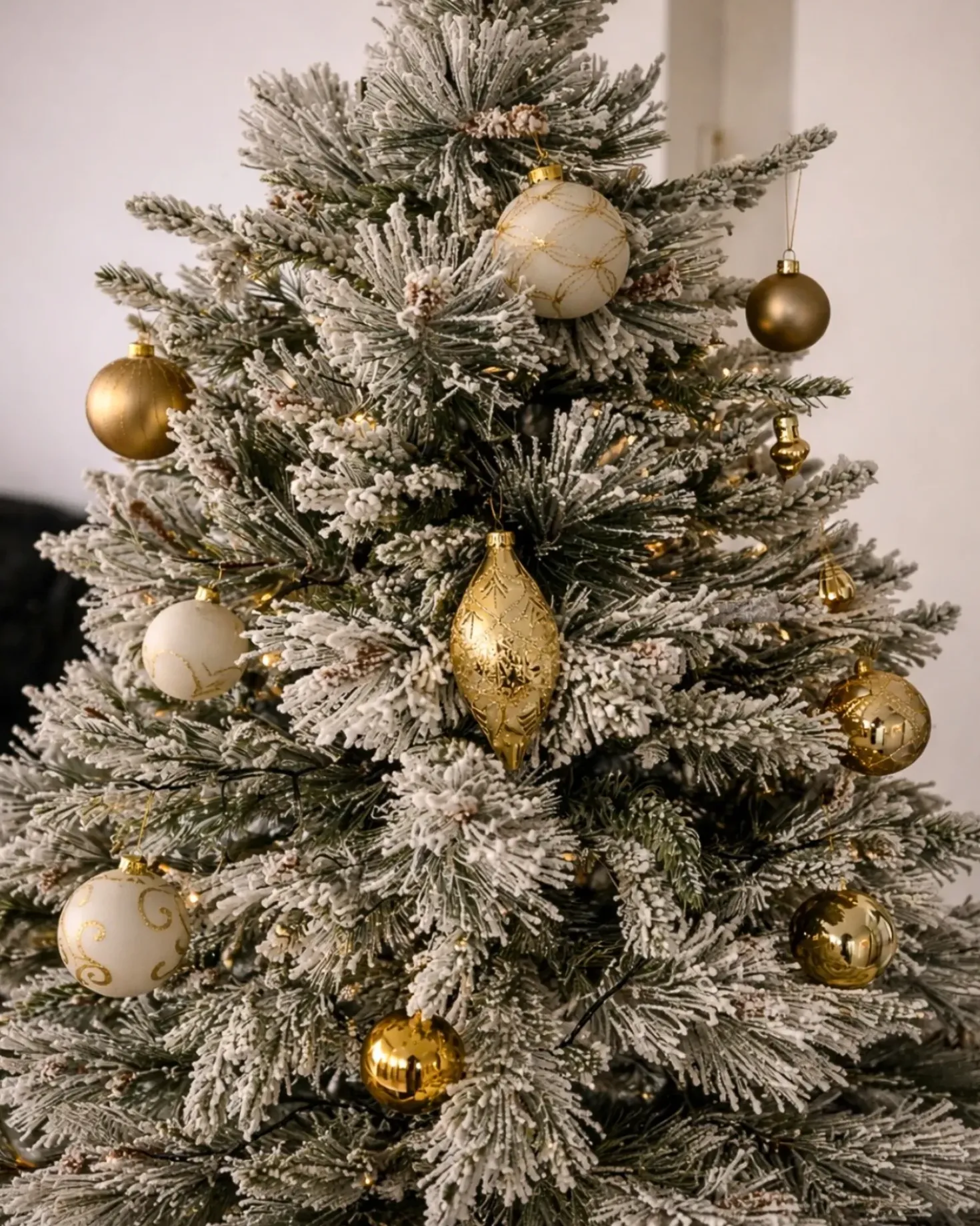 Set di 70 palline decorative FLICKER Vetro Oro