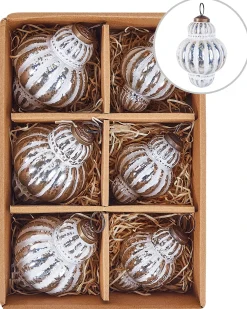 Set di 6 palline decorative CREMEUX Vetro Argento