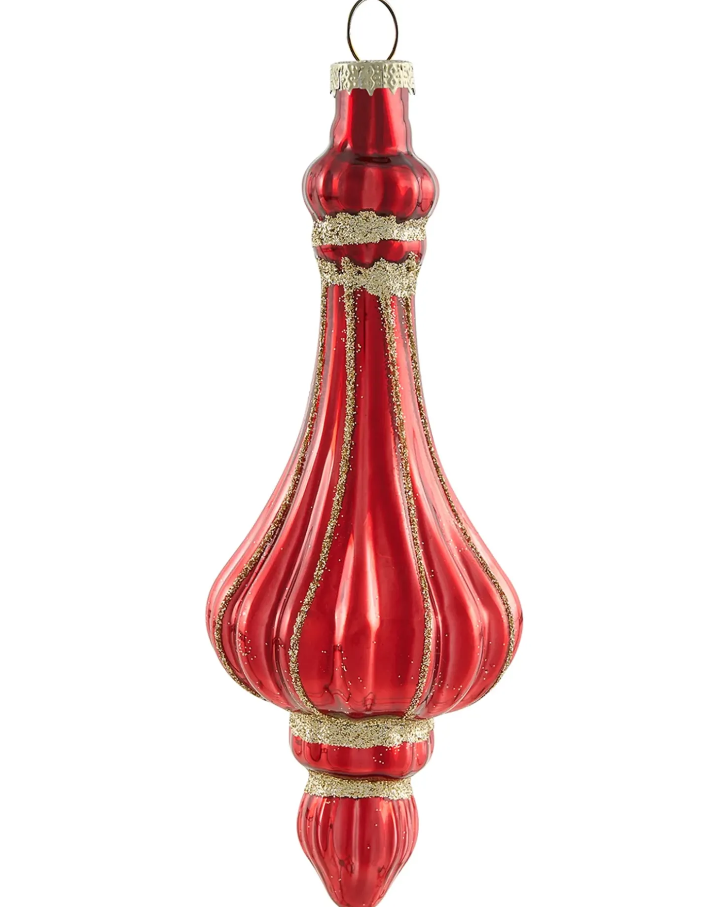 Set di 50 palline decorative SPARKLE Vetro Rosso/Oro