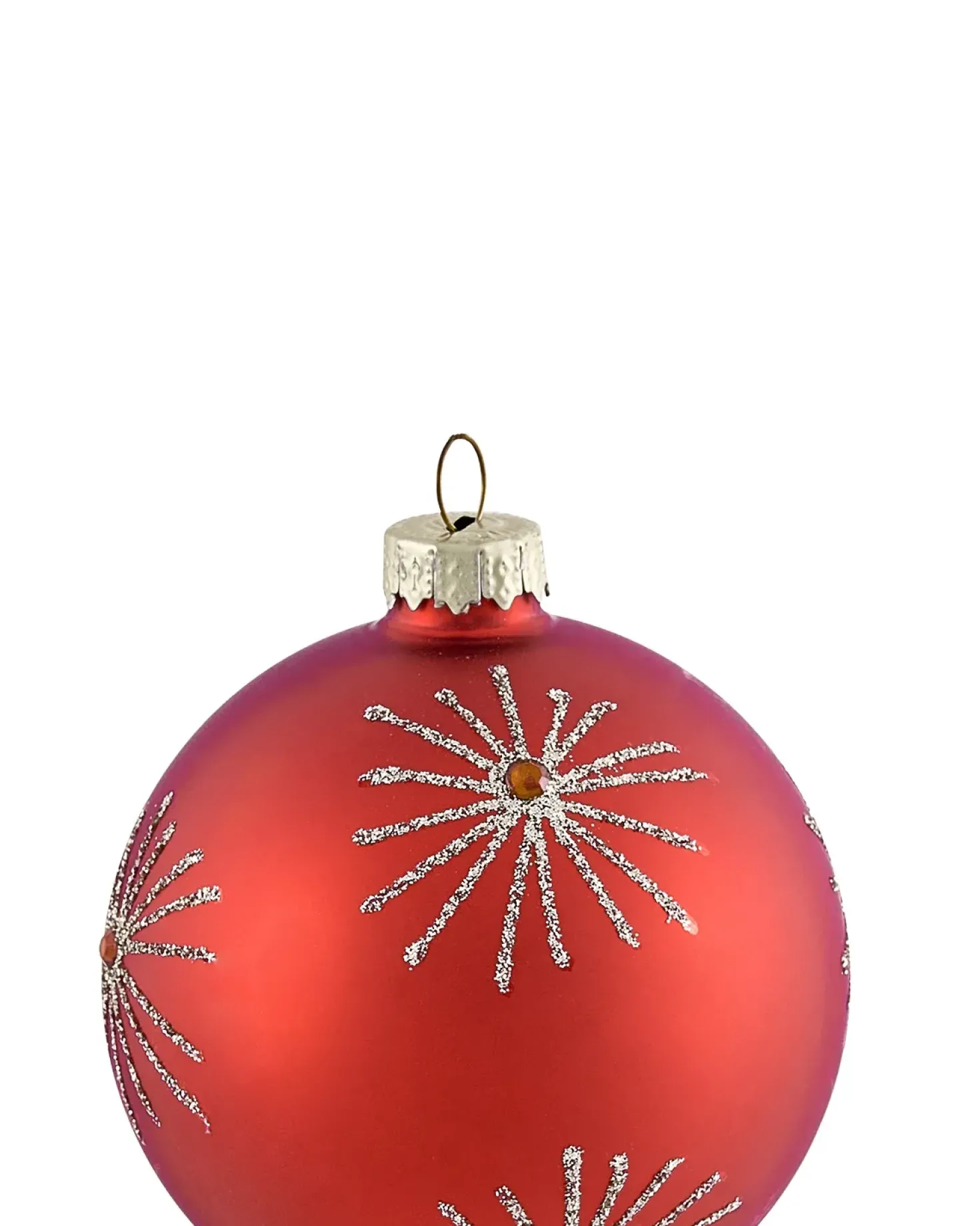 Set di 50 palline decorative SPARKLE Vetro Rosso/Oro
