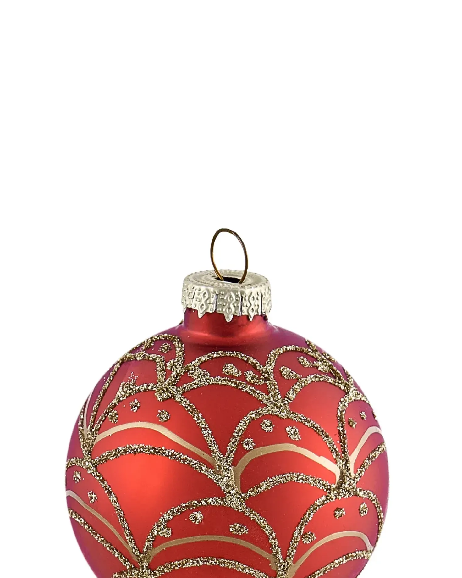 Set di 50 palline decorative SPARKLE Vetro Rosso/Oro