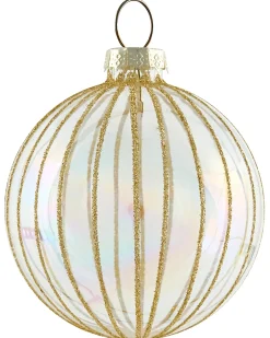 Set di 50 palline decorative SPARKLE Vetro Rosso/Oro
