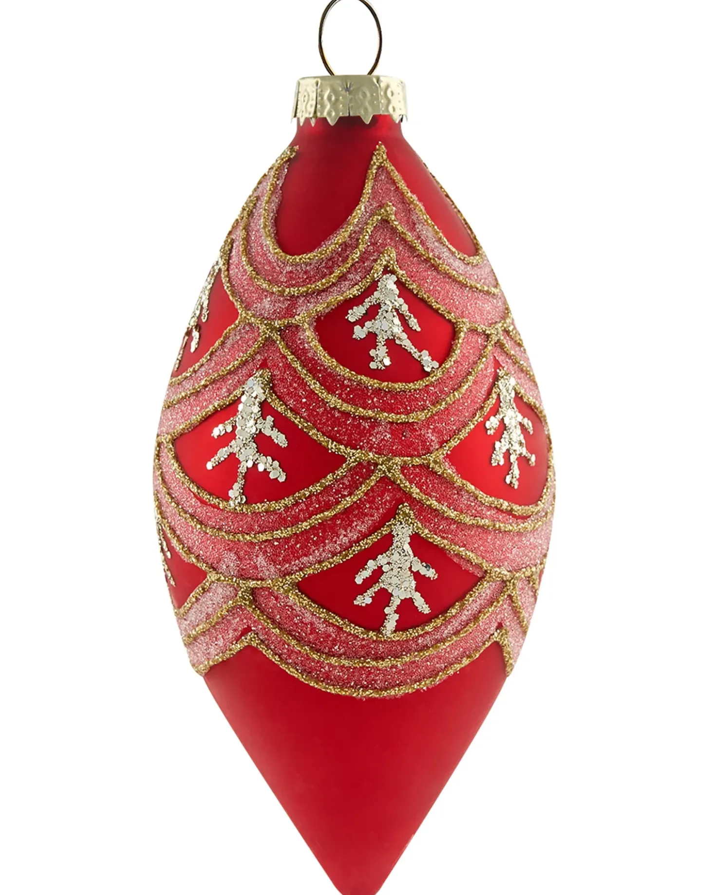Set di 50 palline decorative SPARKLE Vetro Rosso/Oro