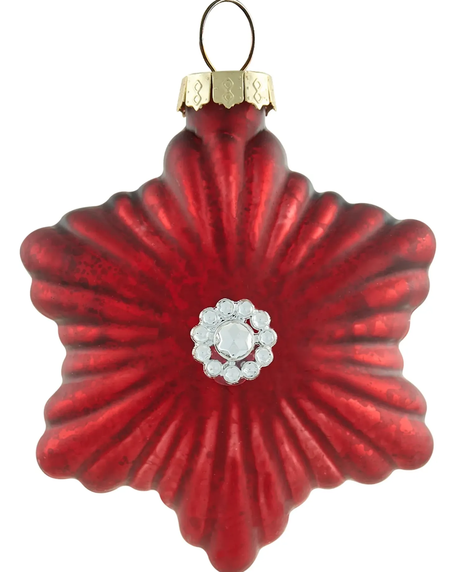 Set di 50 palline decorative SPARKLE Vetro Rosso/Oro