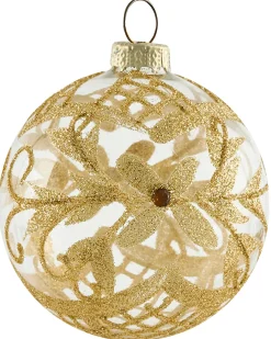 Set di 50 palline decorative SPARKLE Vetro Rosso/Oro