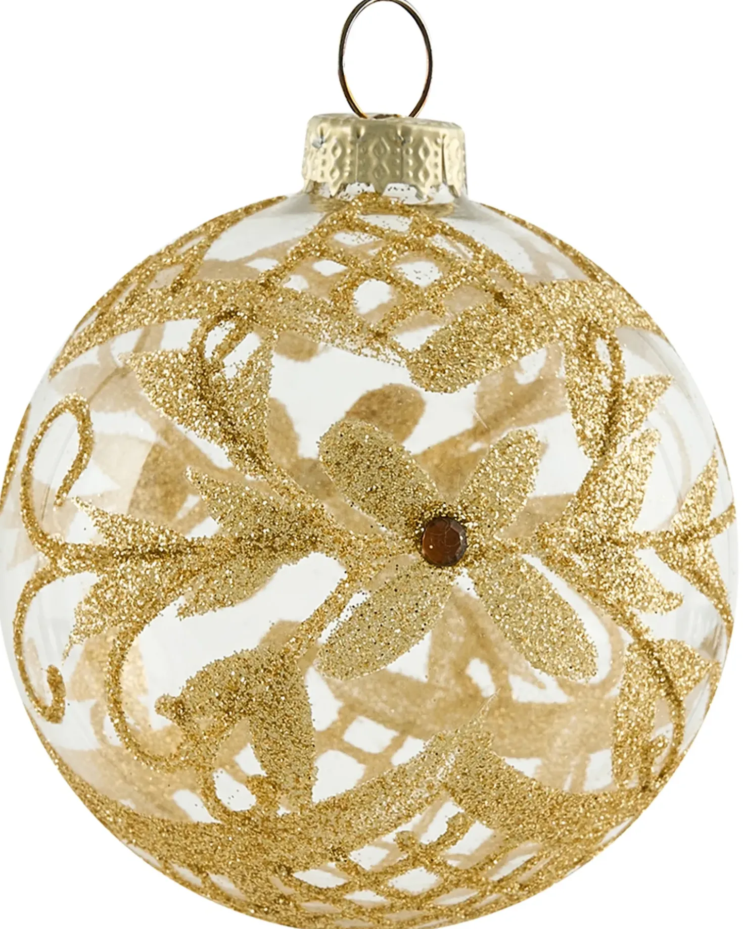 Set di 50 palline decorative SPARKLE Vetro Rosso/Oro