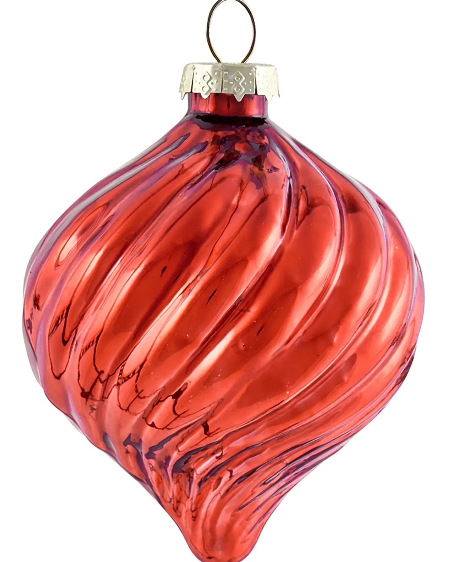 Set di 50 palline decorative SPARKLE Vetro Rosso/Oro