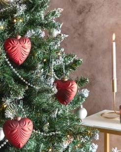 Set di 4 palline decorative FERIABLE Vetro Rosso