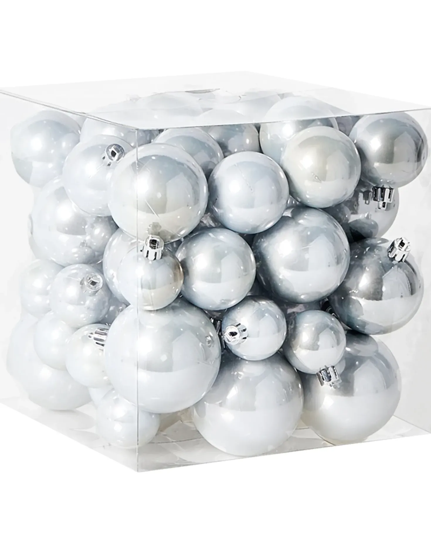 Set di 60 palline decorative TINNSJA Argento