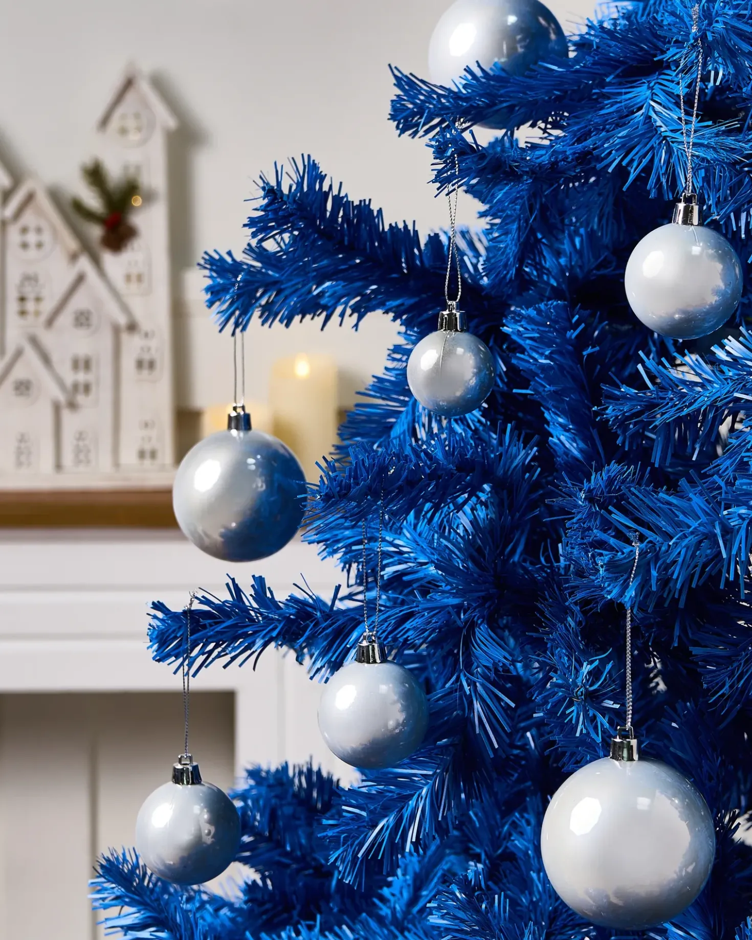 Set di 60 palline decorative TINNSJA Argento