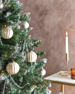 Set di 6 palline decorative IVOIRE Vetro Argento