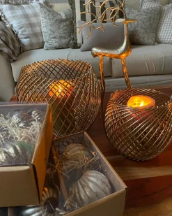 Set di 6 palline decorative IVOIRE Vetro Argento