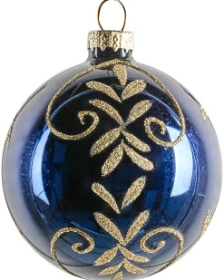 Set di 35 palline decorative ICEDROP Vetro Blu/Oro
