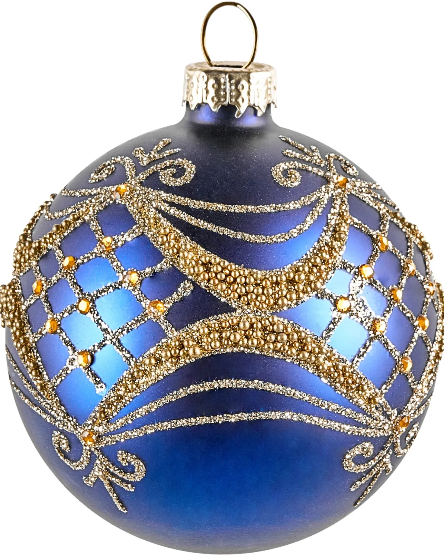 Set di 35 palline decorative ICEDROP Vetro Blu/Oro