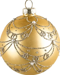 Set di 35 palline decorative ICEDROP Vetro Blu/Oro
