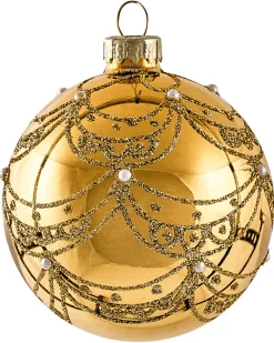 Set di 35 palline decorative ICEDROP Vetro Blu/Oro