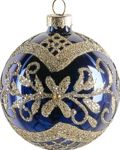 Set di 35 palline decorative ICEDROP Vetro Blu/Oro