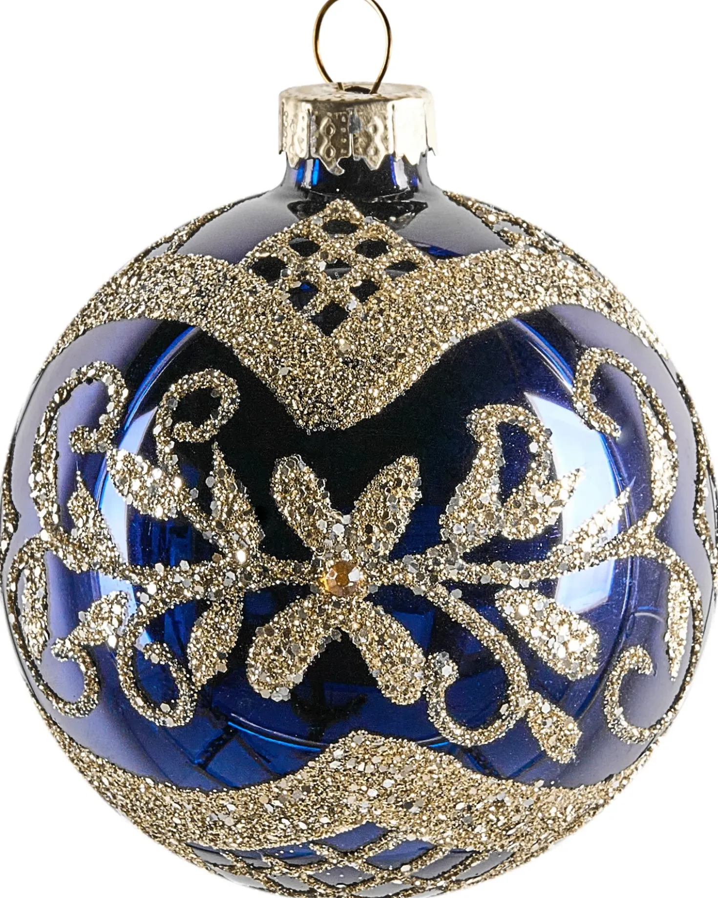 Set di 35 palline decorative ICEDROP Vetro Blu/Oro