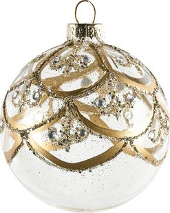 Set di 35 palline decorative ICEDROP Vetro Blu/Oro