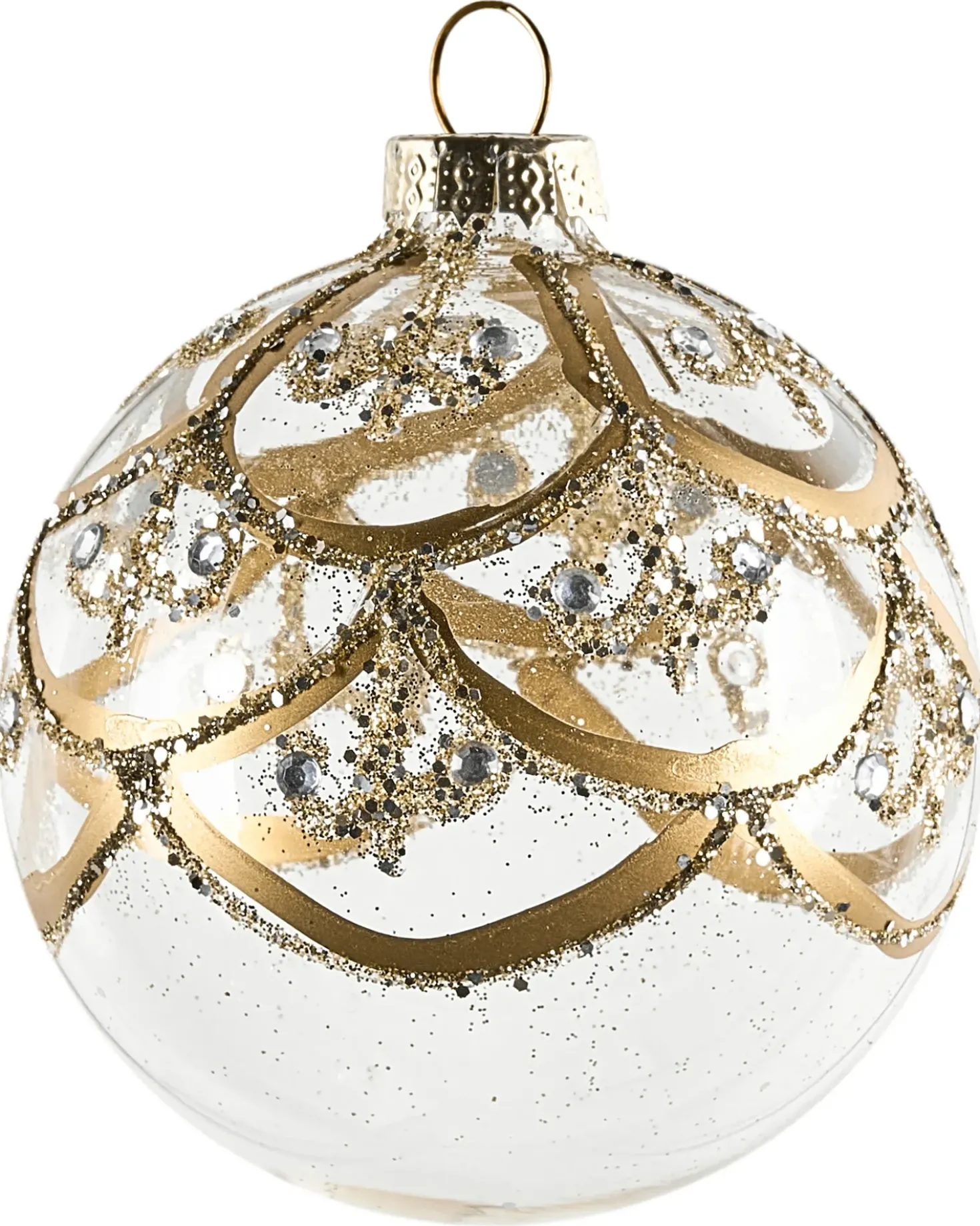 Set di 35 palline decorative ICEDROP Vetro Blu/Oro