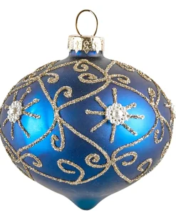 Set di 35 palline decorative ICEDROP Vetro Blu/Oro