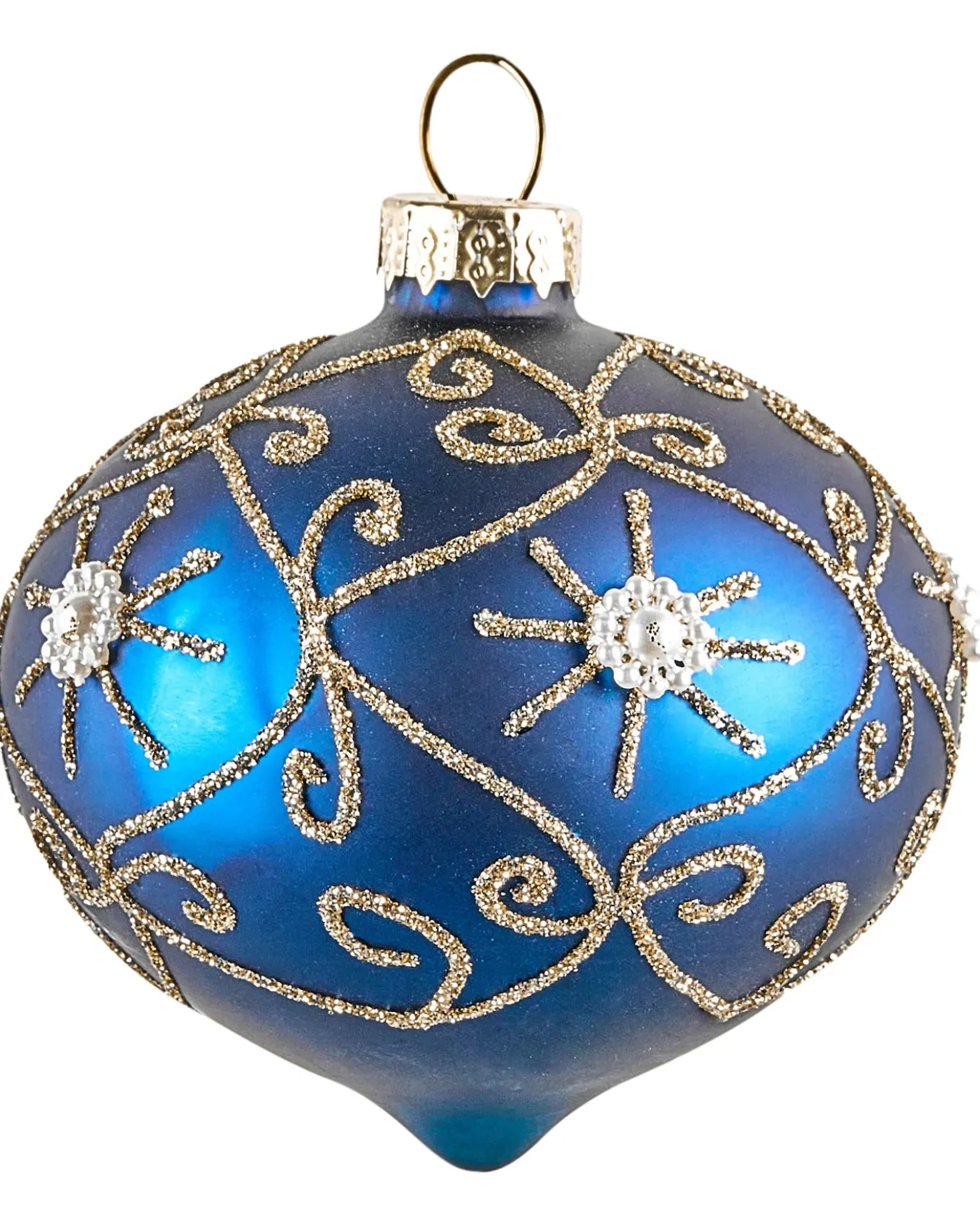 Set di 35 palline decorative ICEDROP Vetro Blu/Oro