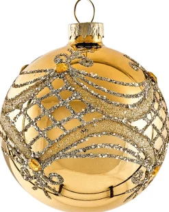 Set di 35 palline decorative ICEDROP Vetro Blu/Oro
