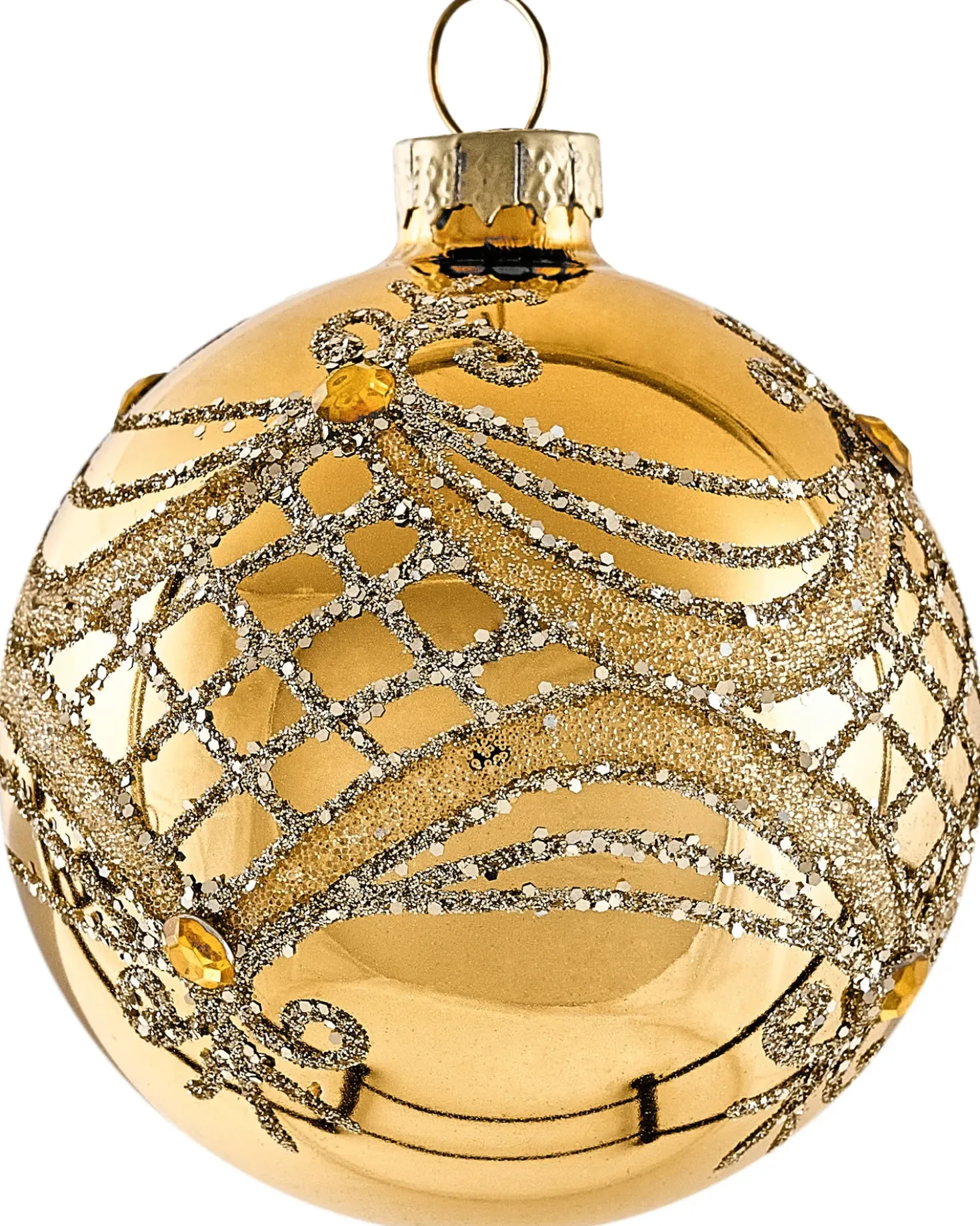 Set di 35 palline decorative ICEDROP Vetro Blu/Oro